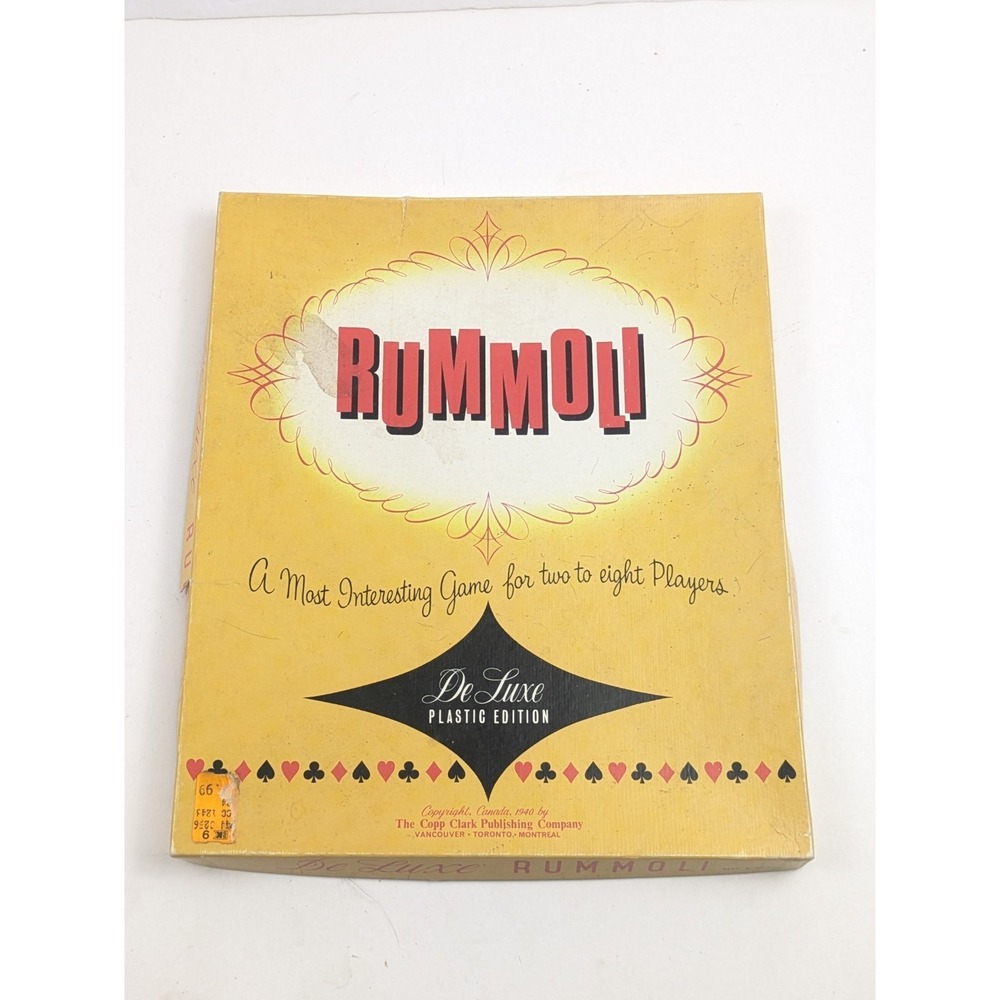 Vintage Rummoli Regulation Size Plastic Game‎ Mat w/ box Copp Games